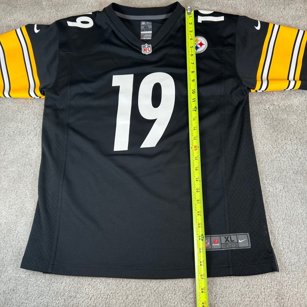 Nike Pittsburgh Steelers Jersey Youth XL Black JuJu Smith-Schuster 19 NFL - Picture 10 of 13